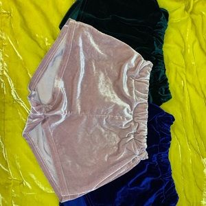 Velvet shorts  SOLD